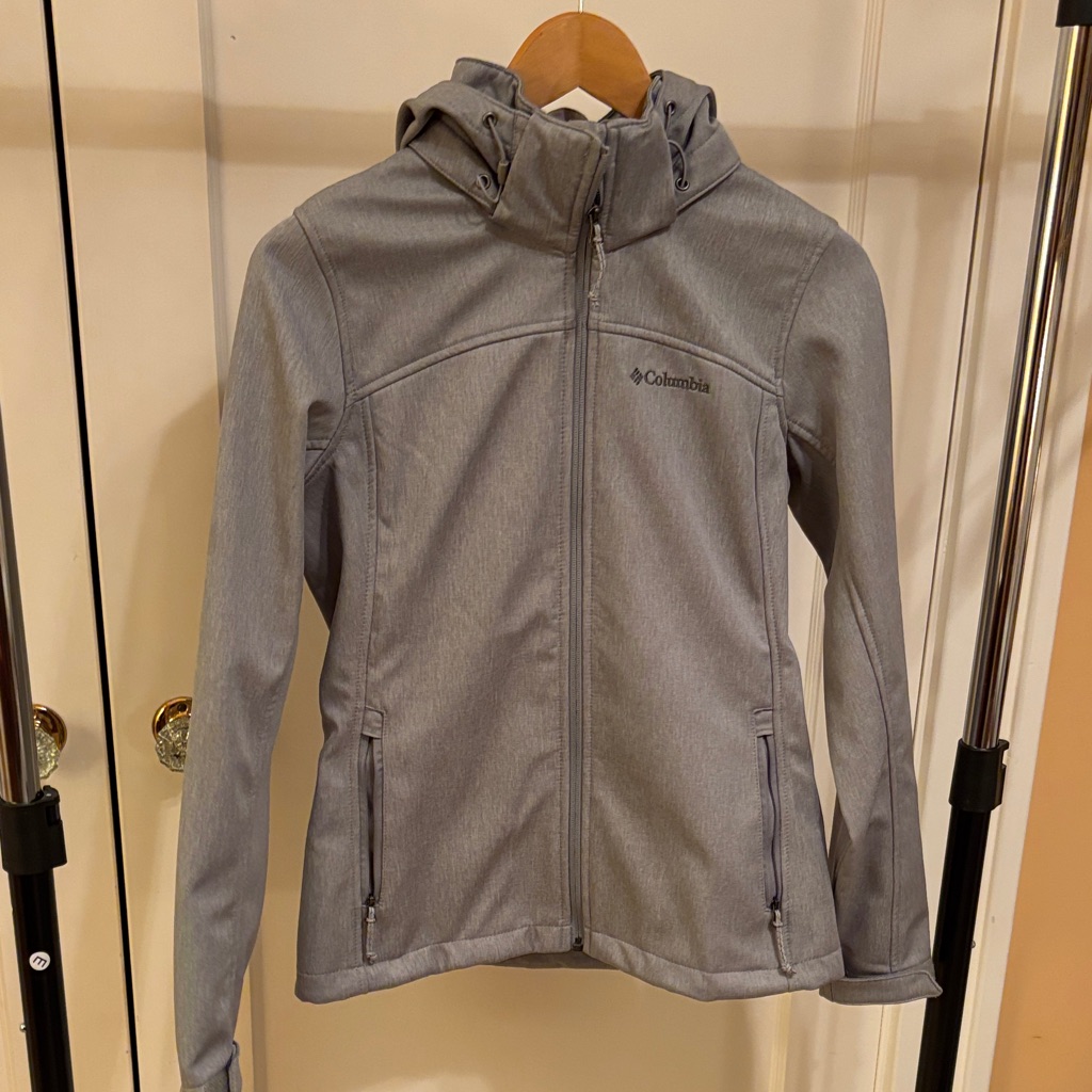 Columbia Light Gray Xs Jacket
